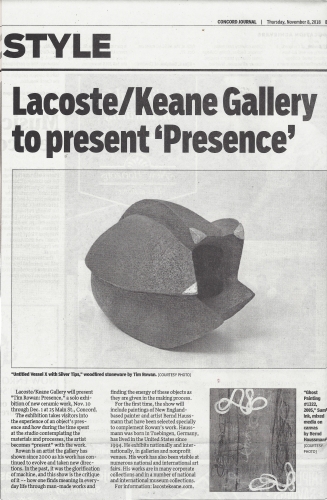 Concord Journal Features 'Presence'